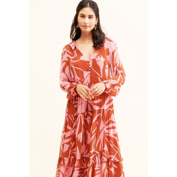 Anthropology Marais Chiffon Maxi Dress - Picture 4 of 5